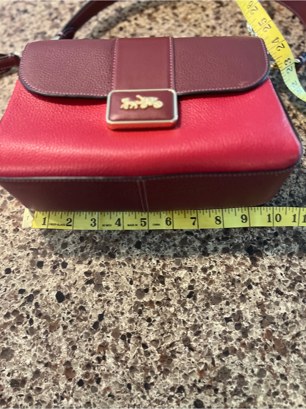 Coach Grace shoulder bag. New Two-Tone Burgundy and Red Shoulder Bag - Picture 11 of 15
